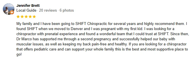 Chiropractic Denver CO Testimonial Jennifer B